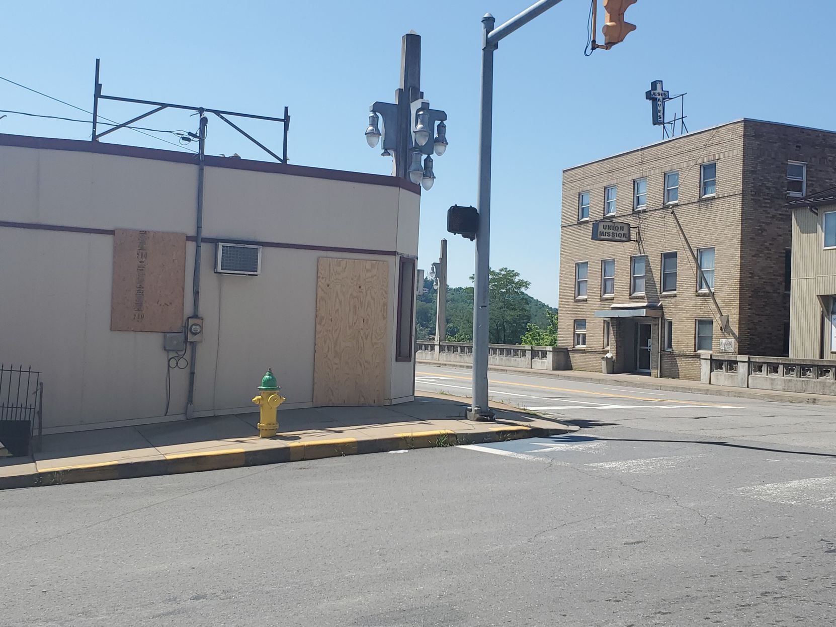 Two downtown landmarks vandalized Sunday